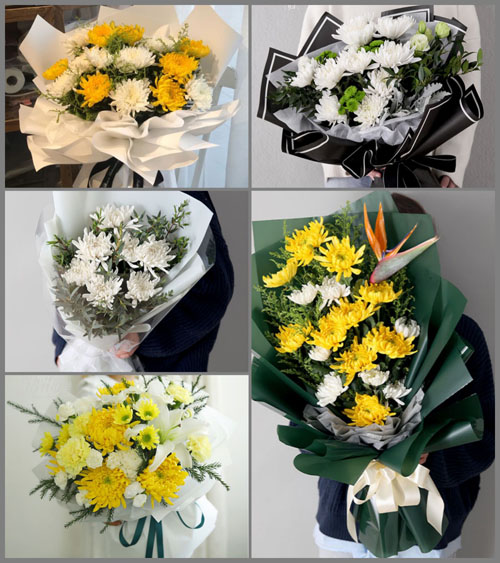 贵州铜仁市沿河县中寨乡勤俭村白事花束代送